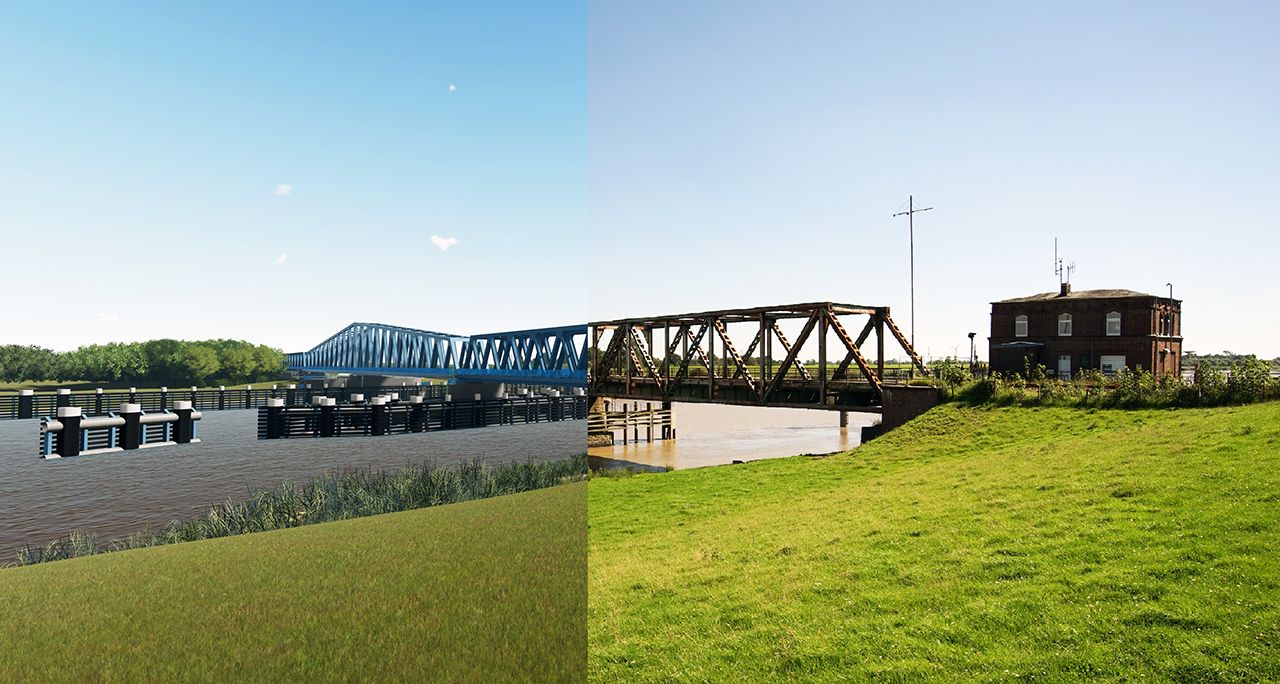 Friesenbrücke vorher nachher Ansicht