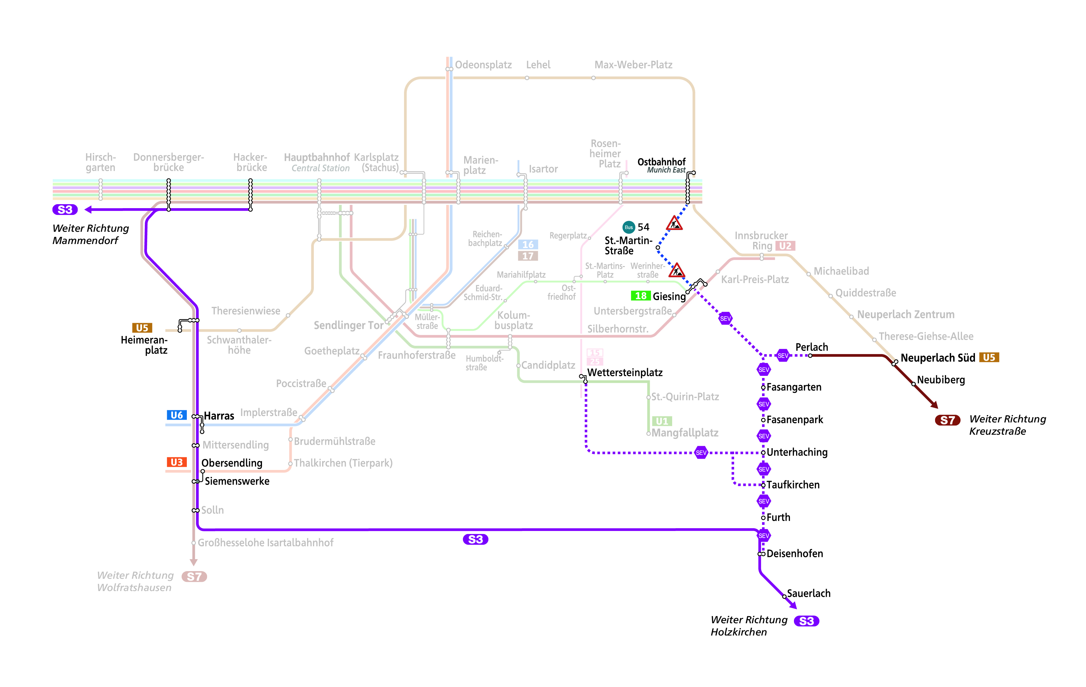 Barrierefreier Ausbau und Gleiserneuerung Ersatzverkehr