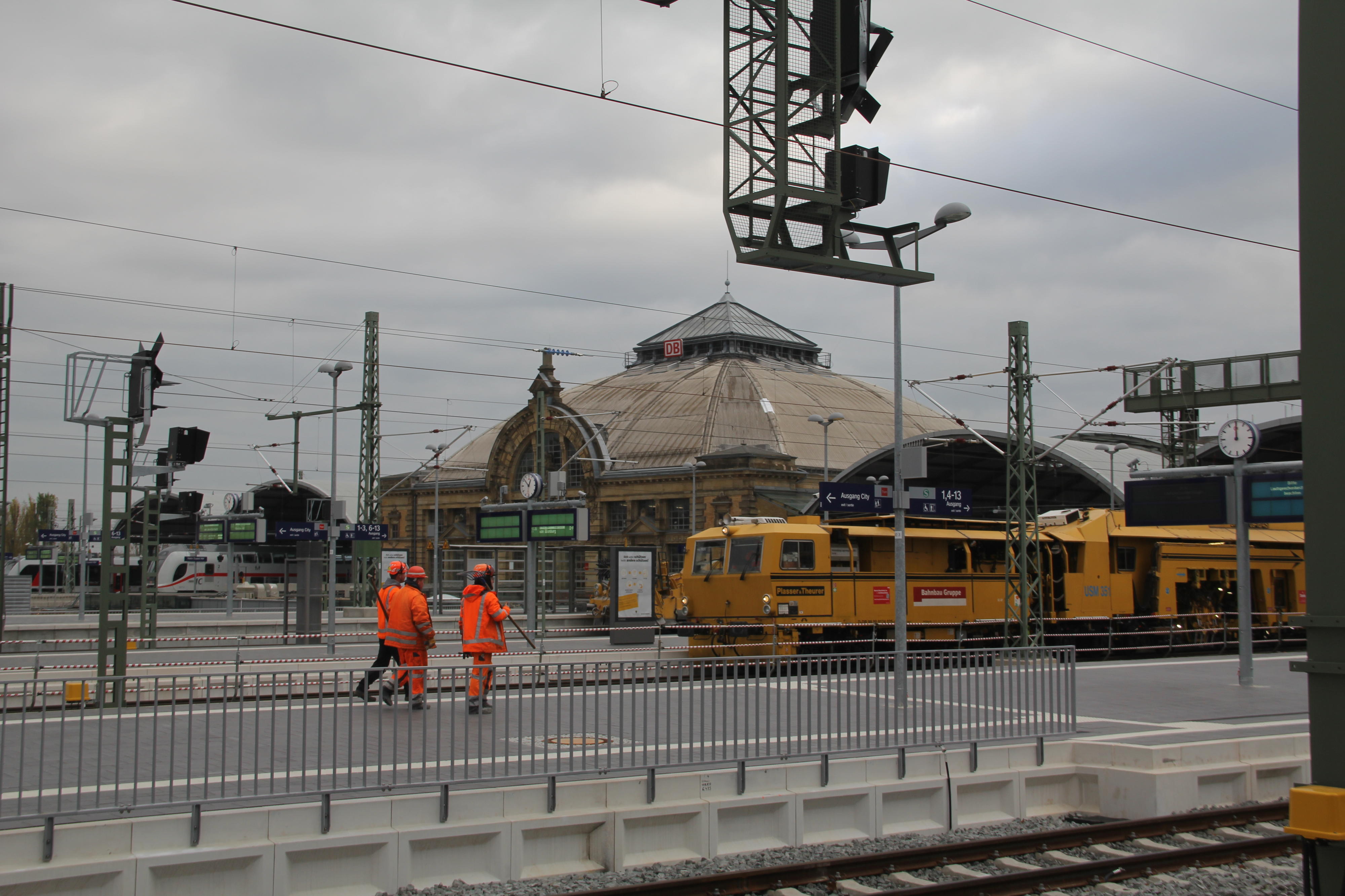 Gleissperrungen im Bahnknoten Halle vom 14. bis 17. Januar