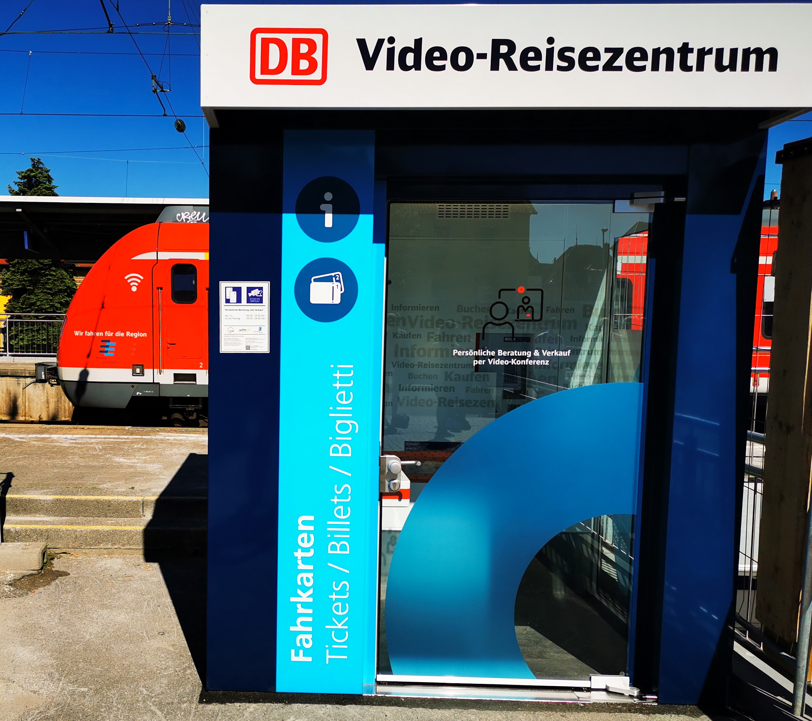 Winnenden Bahn berät Reisende im neuen DB Video