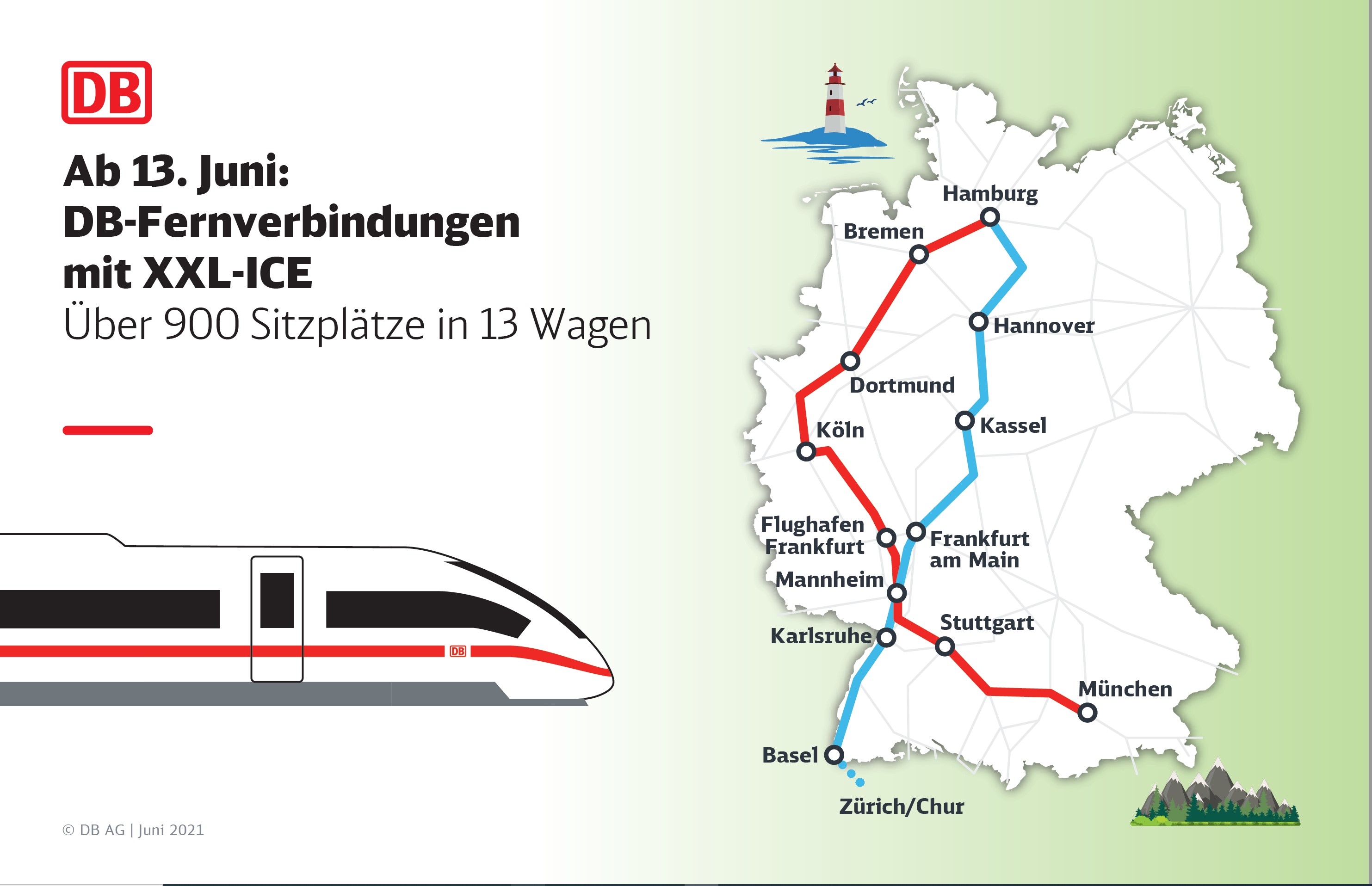 Sommerfahrplan XXLICE der Bahn auch in BadenWürttemberg