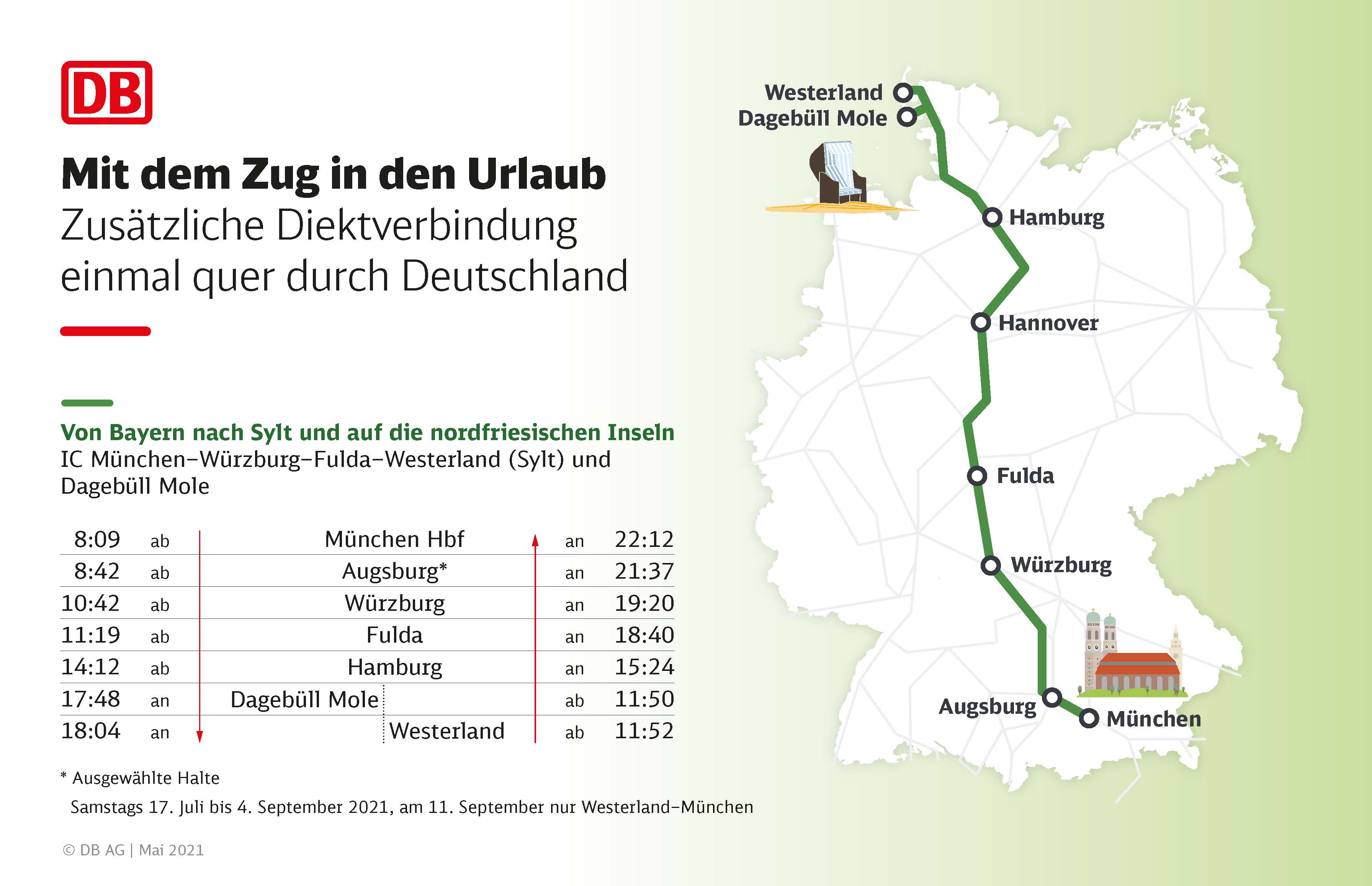 Sommerfahrplan Bahn schickt XXLICE auf die Reise und