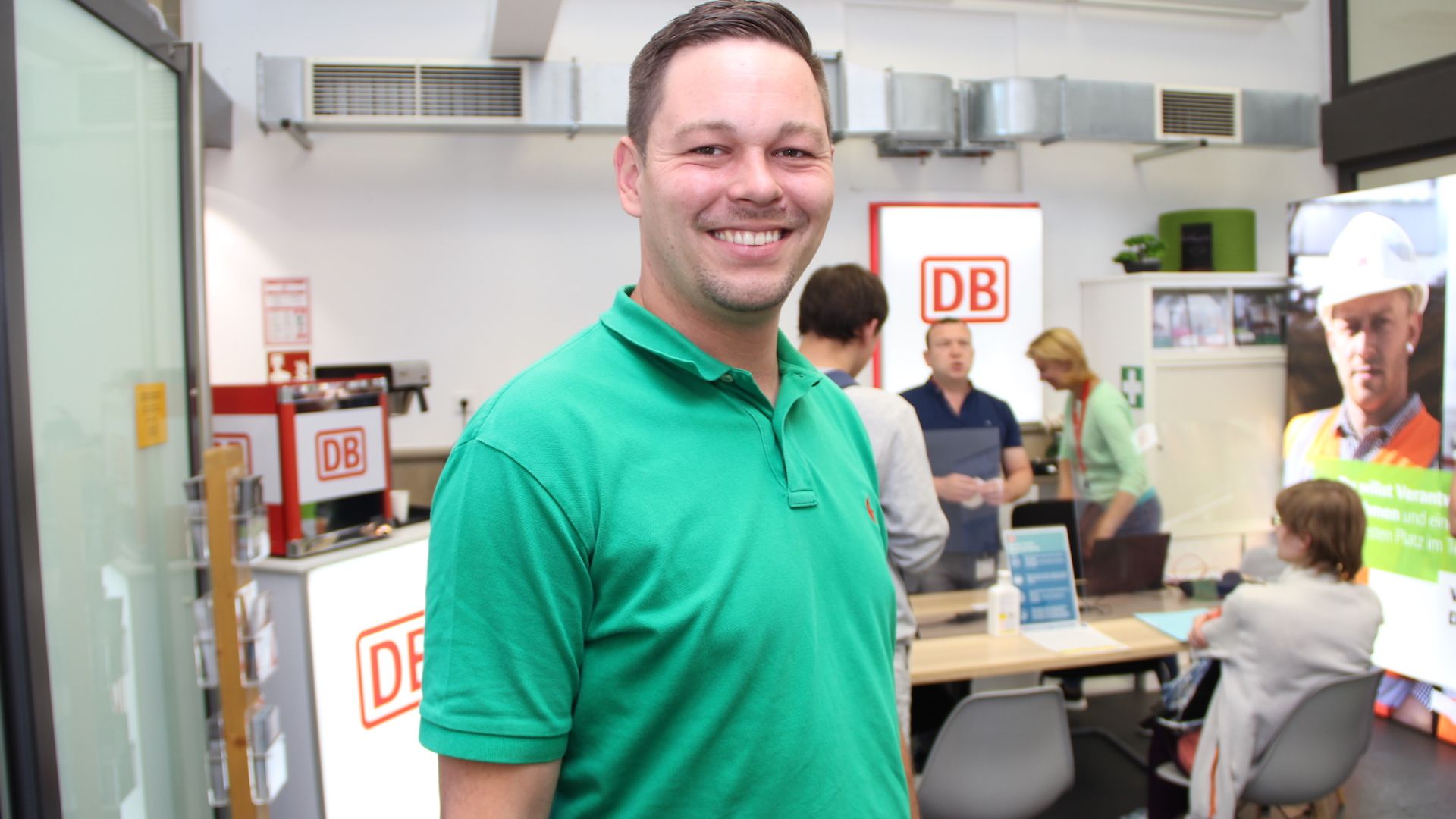 Florian Brech, Experte für Personalmarketing bei der DB. Er hat die Berufsberatung in Frankfurt (Main) mit aufgebaut. 