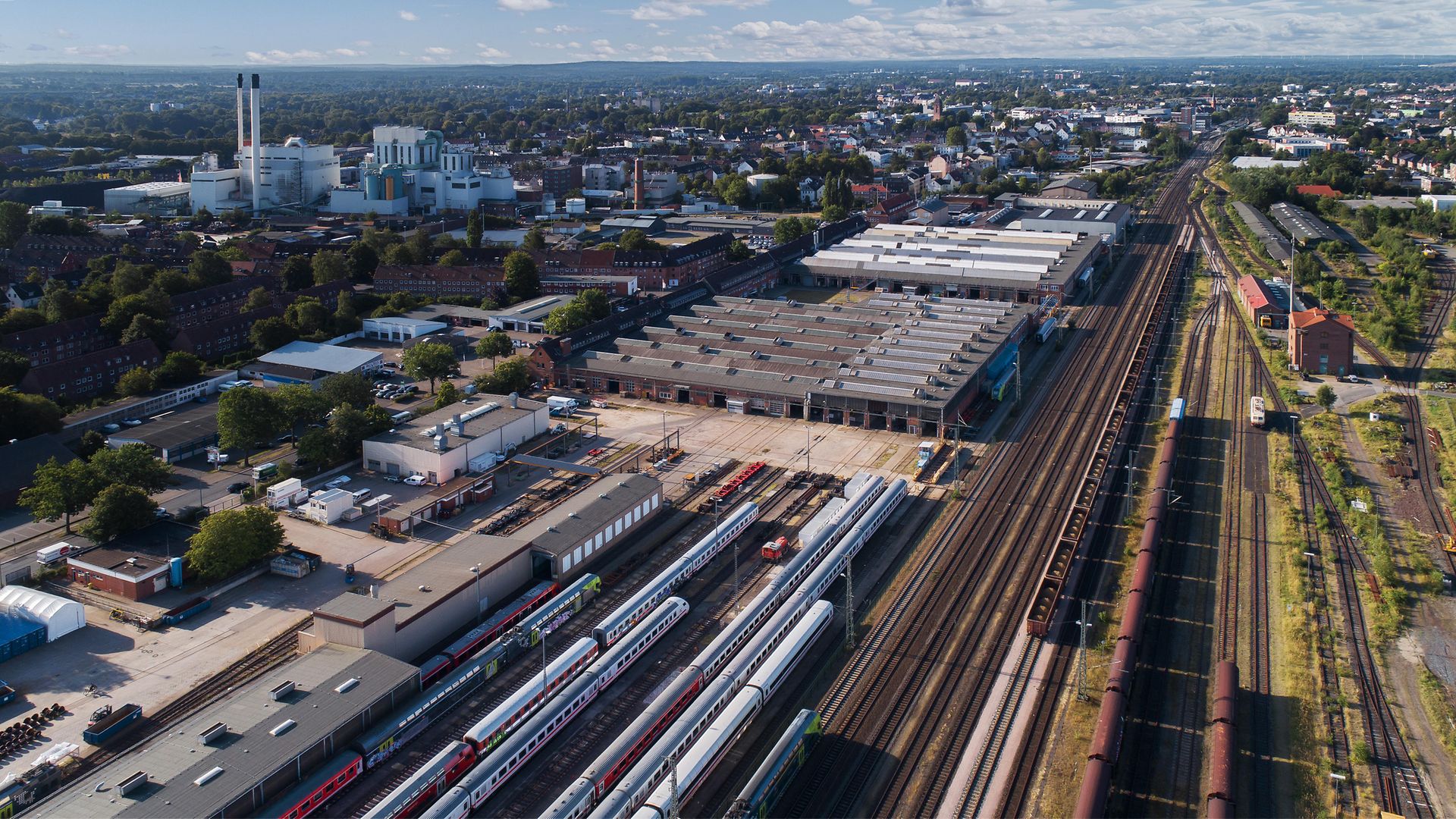 Werk Neumünster Luftaufnahme