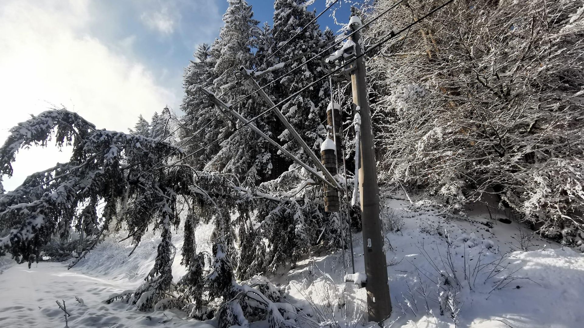 Massive Schneefälle im Werdenfelsnetz