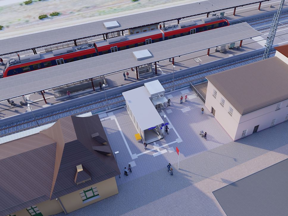 Virtualisierung vom Modernisierten Bahnhof Hoyerswerda