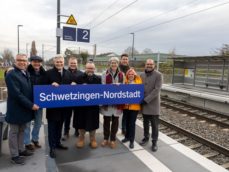 Feierliche Inbetriebnahme des Haltepunkts Schwetzingen-Nordstadt (Foto: VRN / Andreas Gieser)