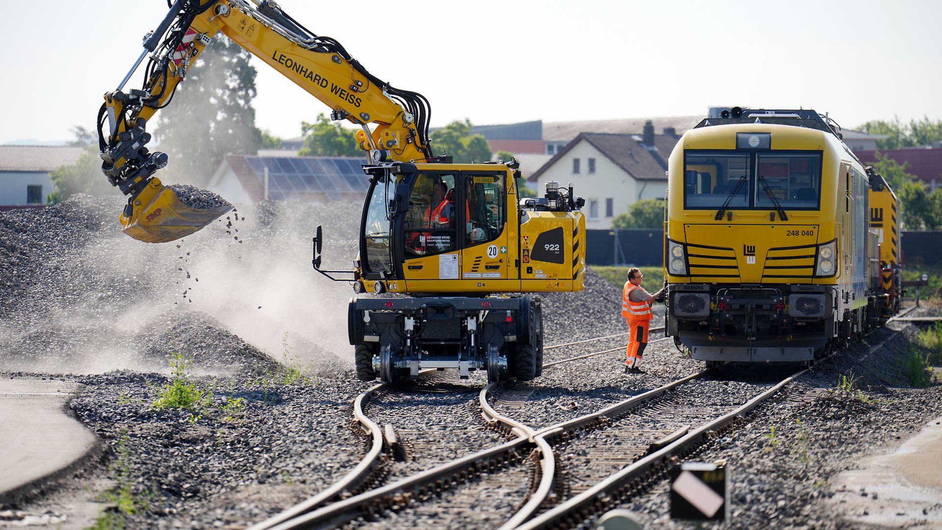 Bauarbeiten im Rahmen der Generalsanierung in Gernsheim