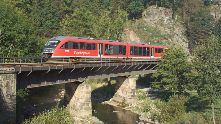 Erzgebirgsbahn auf Fahrt