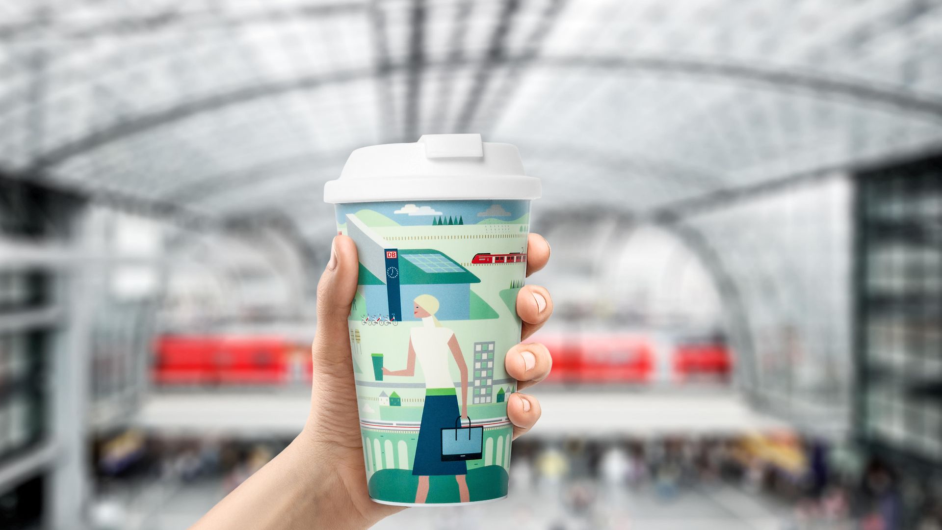 This is green.-no. 34: Our reusable cups are 100 percent recyclable, reduce rubbish and save wood, energy and water.